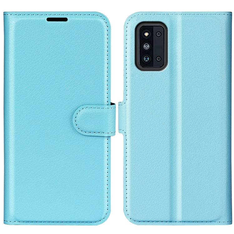 For Samsung Galaxy F52 5G Litchi Texture Horizontal Flip Protective Case with Holder & Card Slots & Wallet