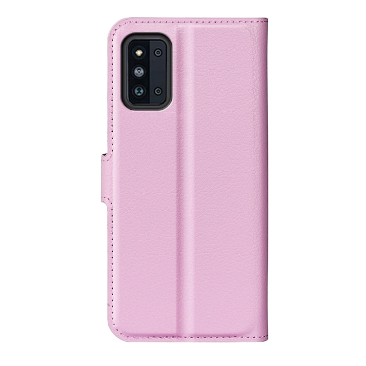 For Samsung Galaxy F52 5G Litchi Texture Horizontal Flip Protective Case with Holder & Card Slots & Wallet