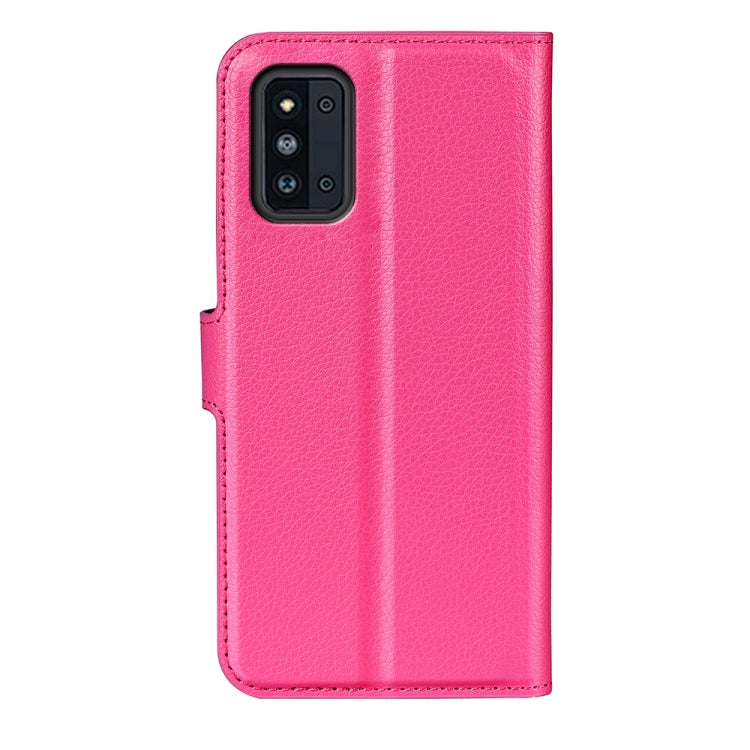 For Samsung Galaxy F52 5G Litchi Texture Horizontal Flip Protective Case with Holder & Card Slots & Wallet