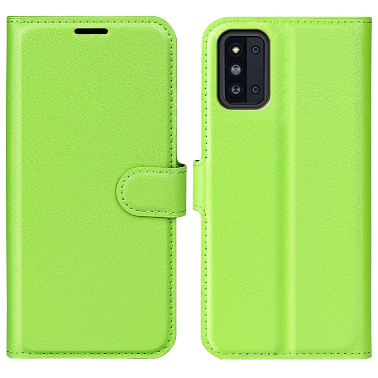 For Samsung Galaxy F52 5G Litchi Texture Horizontal Flip Protective Case with Holder & Card Slots & Wallet