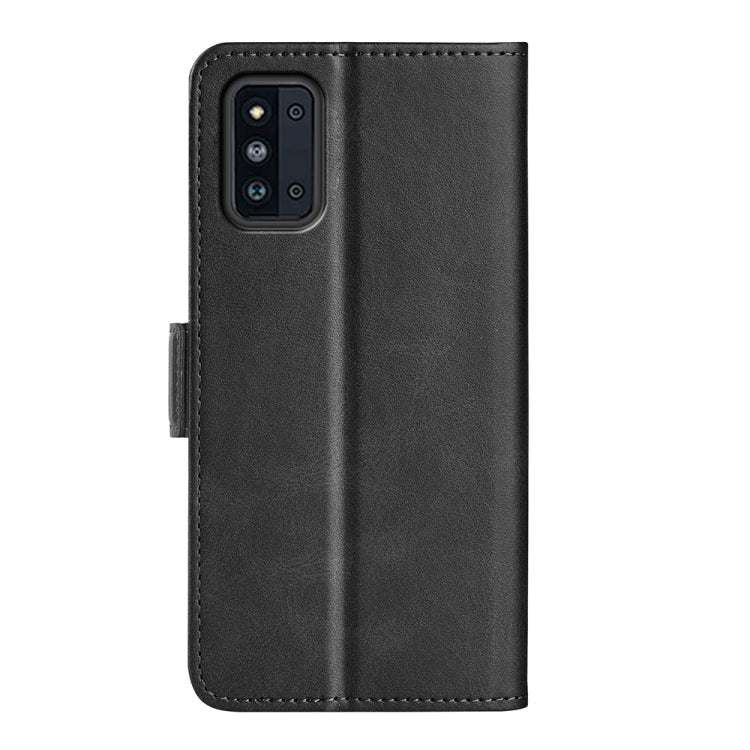 For Samsung Galaxy F52 5G Dual-side Magnetic Buckle Horizontal Flip Leather Case with Holder & Card Slots & Wallet