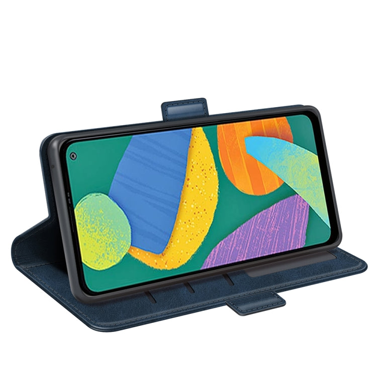 For Samsung Galaxy F52 5G Dual-side Magnetic Buckle Horizontal Flip Leather Case with Holder & Card Slots & Wallet