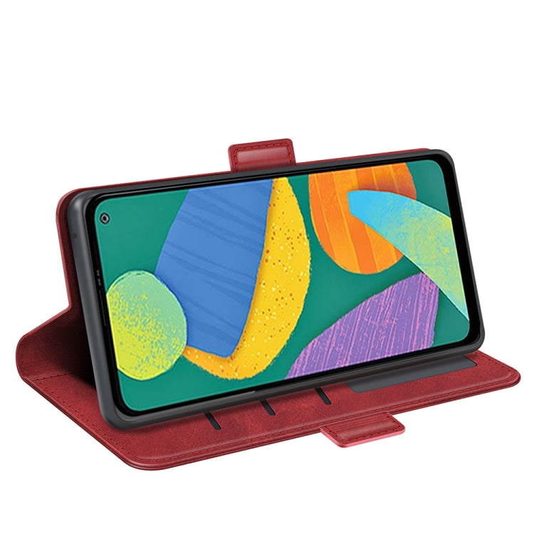 For Samsung Galaxy F52 5G Dual-side Magnetic Buckle Horizontal Flip Leather Case with Holder & Card Slots & Wallet