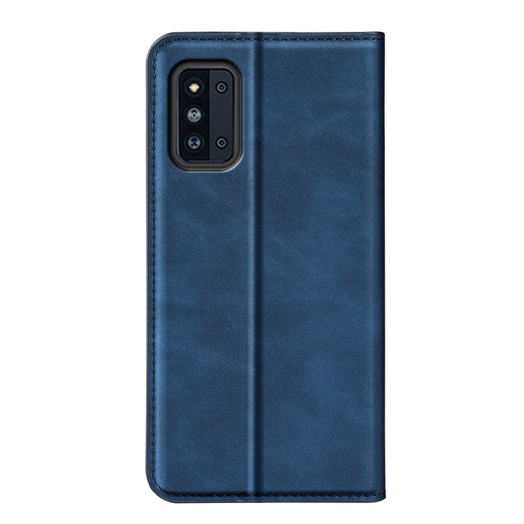 For Samsung Galaxy F52 5G Retro-skin Magnetic Suction Leather Case with Holder & Card Slots & Wallet
