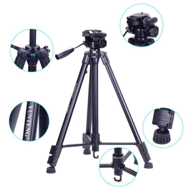 YUNTENG VCT-590 Aluminum Tripod Mount with Fluid Drag Head