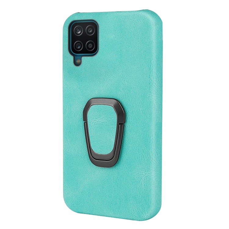 Ring Holder PU Phone Case For Samsung Galaxy A12