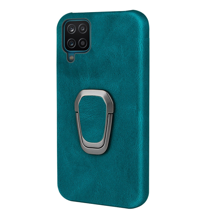Ring Holder PU Phone Case For Samsung Galaxy A12