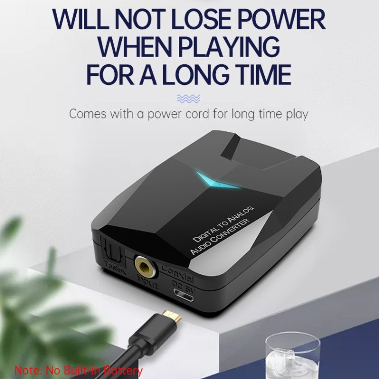 M24 Bluetooth 5.0 Audio Receiver Fiber / Coaxial / AUX Audio Adapter