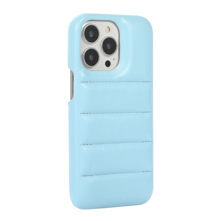 For iPhone 13 Thick Down Jacket Soft PU Phone Case