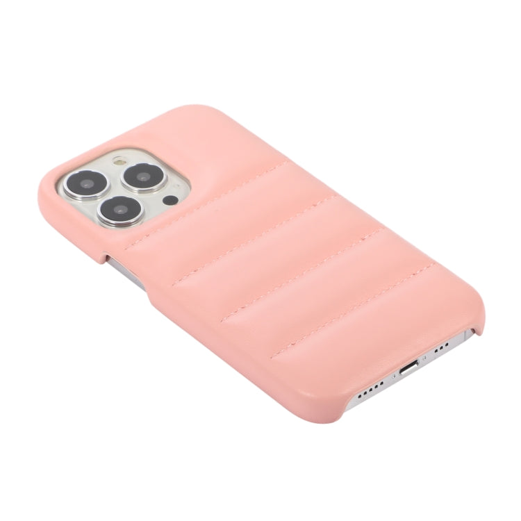 For iPhone 13 Thick Down Jacket Soft PU Phone Case