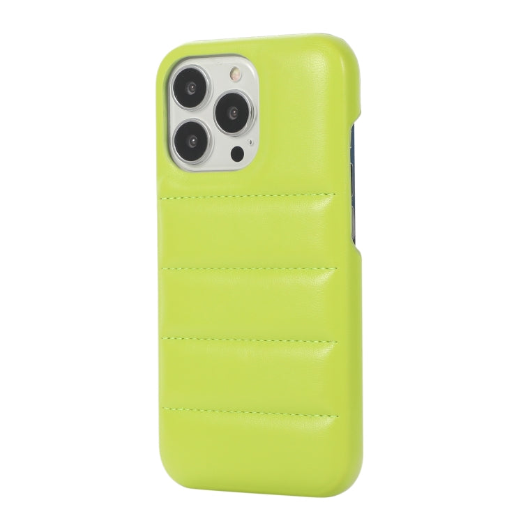 For iPhone 13 Pro Max  Thick Down Jacket Soft PU Phone Case