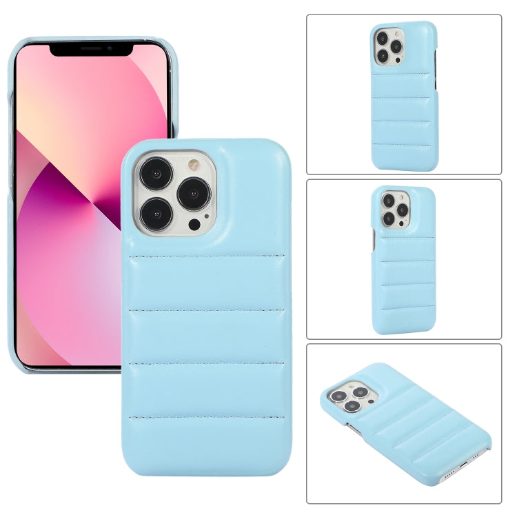 For iPhone 13 mini  Thick Down Jacket Soft PU Phone Case