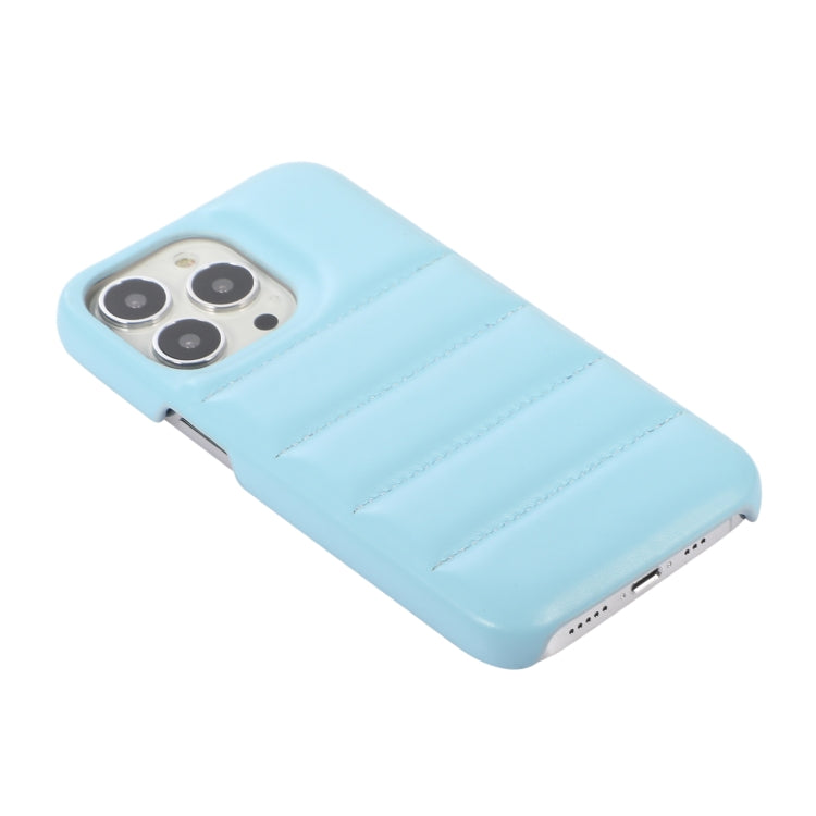 For iPhone 13 mini  Thick Down Jacket Soft PU Phone Case