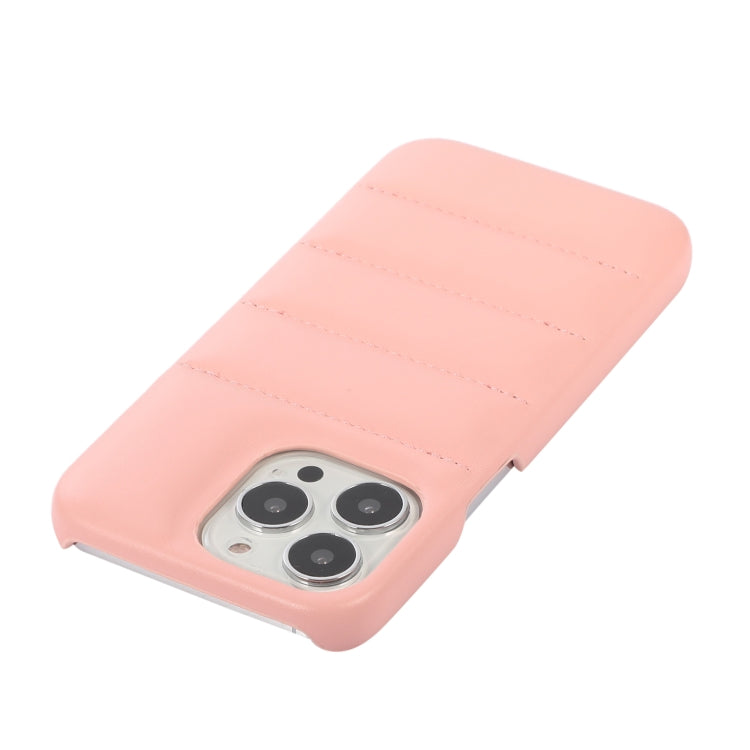 For iPhone 13 mini  Thick Down Jacket Soft PU Phone Case