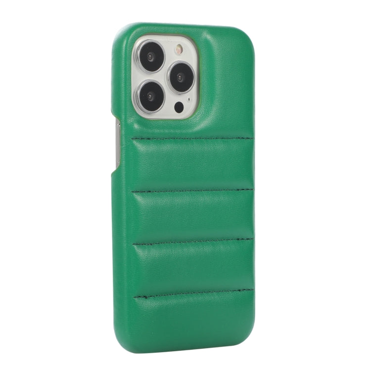For iPhone 12 Pro Max Thick Down Jacket Soft PU Phone Case