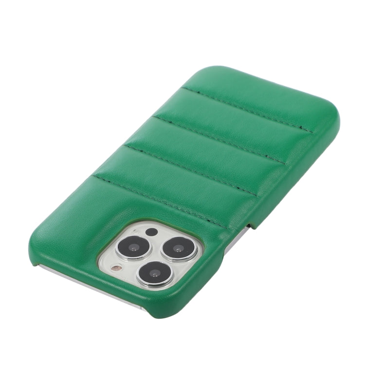 For iPhone 12 Pro Max Thick Down Jacket Soft PU Phone Case