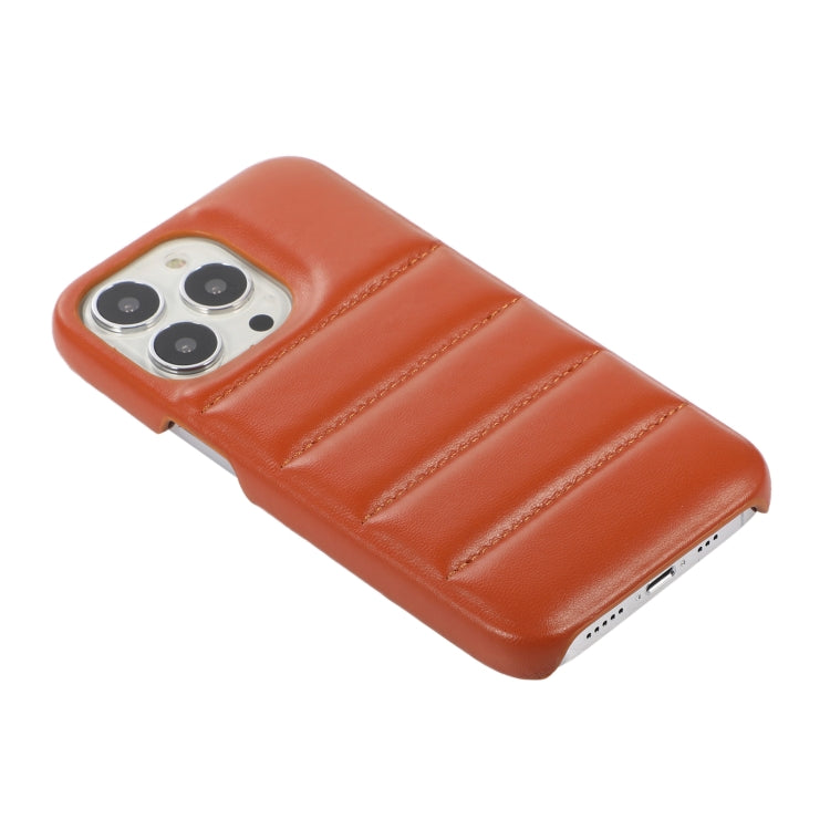 For iPhone 12 Pro Max Thick Down Jacket Soft PU Phone Case