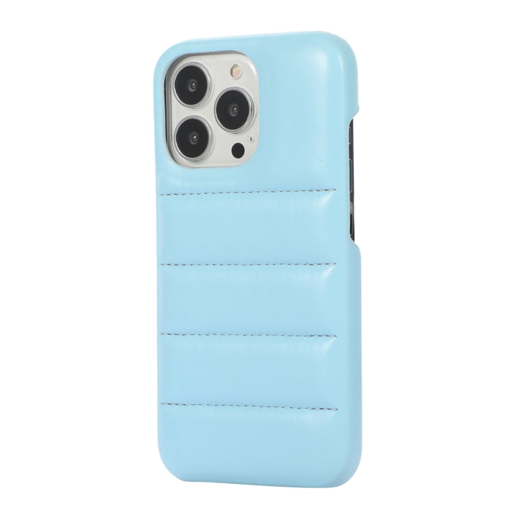 For iPhone 12 / 12 Pro Thick Down Jacket Soft PU Phone Case