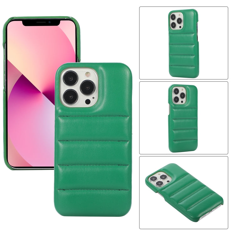 For iPhone 11 Thick Down Jacket Soft PU Phone Case