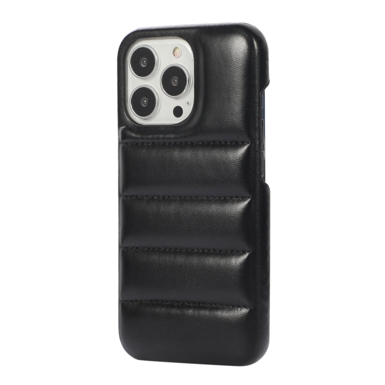 For iPhone 11 Pro Thick Down Jacket Soft PU Phone Case