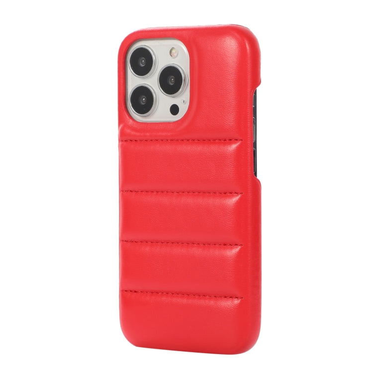For iPhone 11 Pro Thick Down Jacket Soft PU Phone Case