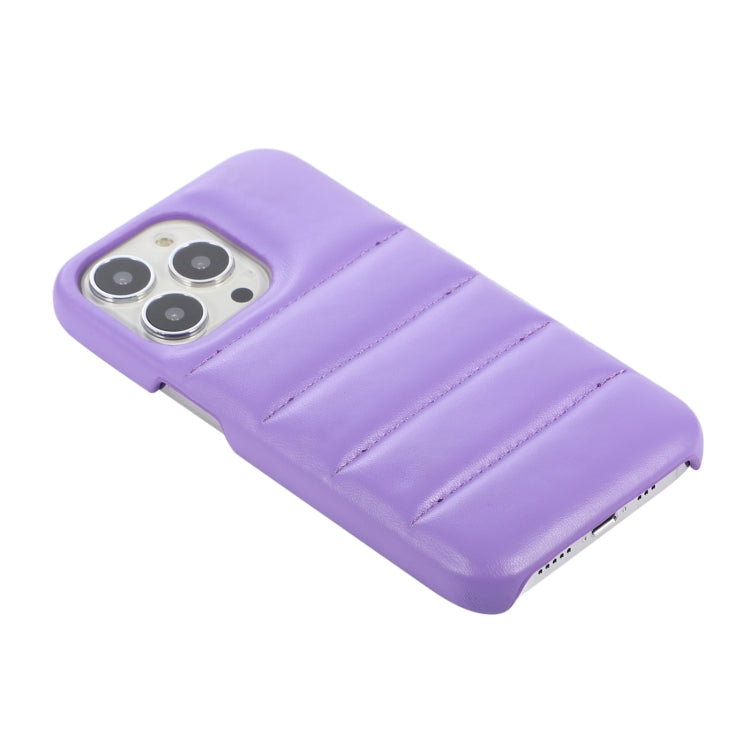 For iPhone 11 Pro Thick Down Jacket Soft PU Phone Case