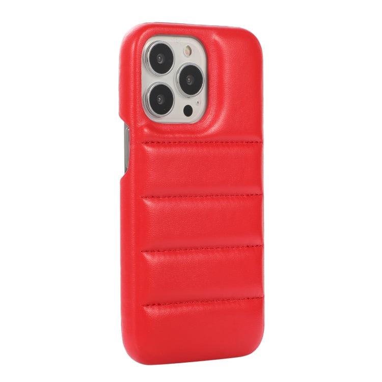 For iPhone 11 Pro Max Thick Down Jacket Soft PU Phone Case