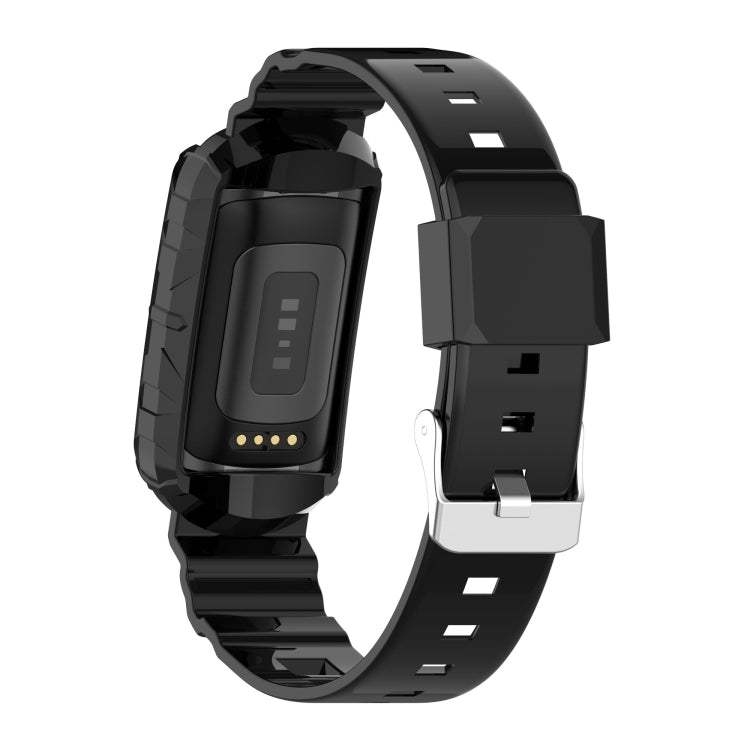 For Fitbit Charge 5 Silicone One Body Armor Watch Band