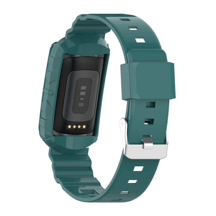 For Fitbit Charge 5 Silicone One Body Armor Watch Band