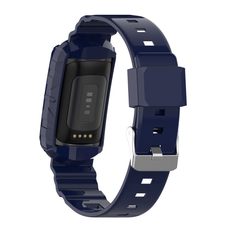 For Fitbit Charge 5 Silicone One Body Armor Watch Band
