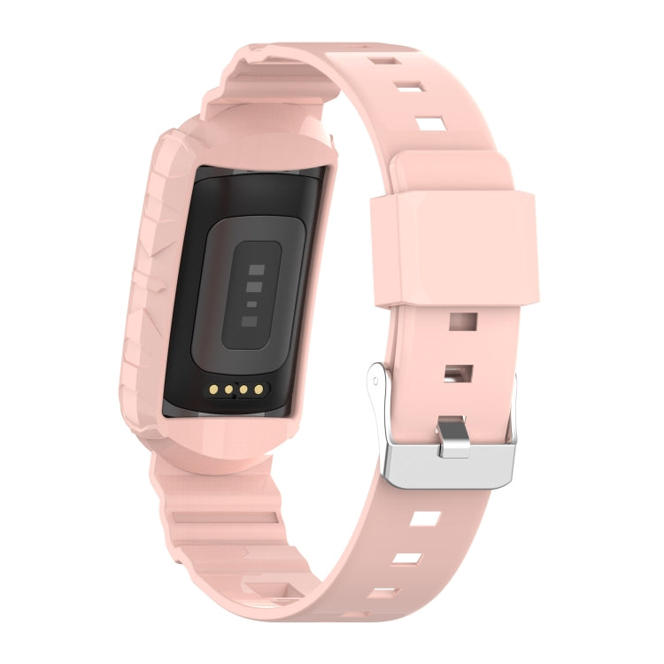 For Fitbit Charge 5 Silicone One Body Armor Watch Band