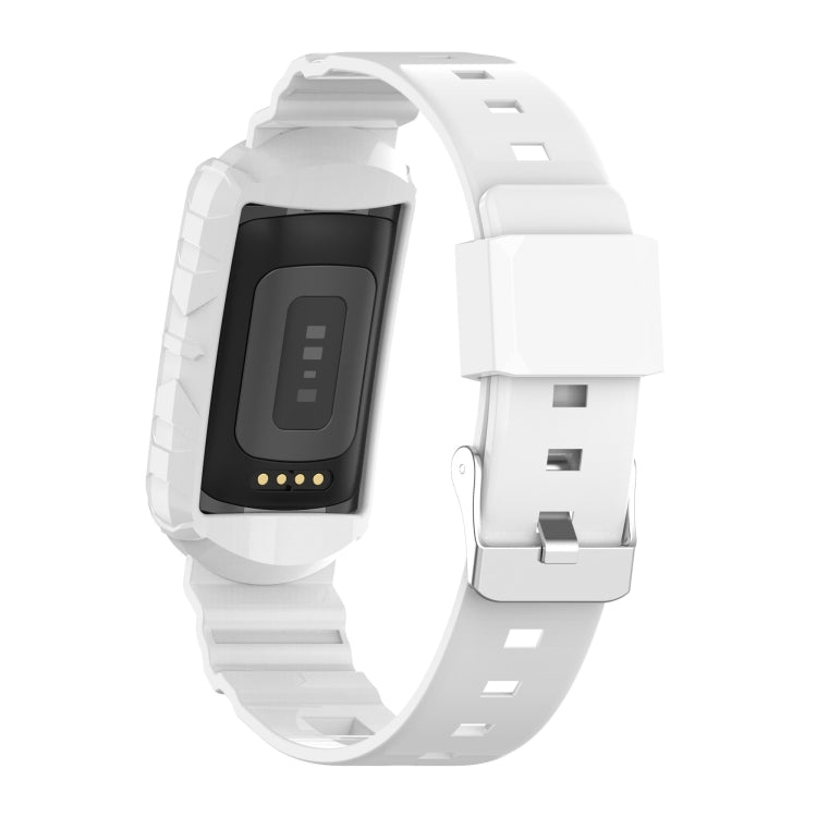 For Fitbit Charge 4 SE Silicone One Body Armor Watch Band