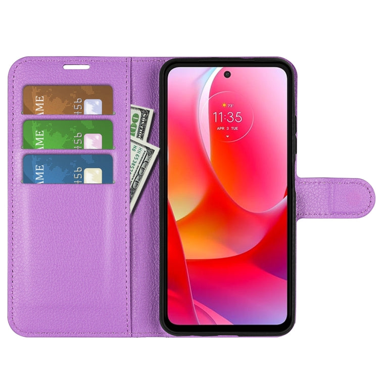 For Motorola Moto G Power 2022 Litchi Texture Horizontal Flip Protective Case with Holder & Card Slots & Wallet