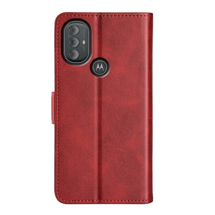 For Motorola Moto G Power 2022 Dual-side Magnetic Buckle Horizontal Flip Leather Case with Holder & Card Slots & Wallet