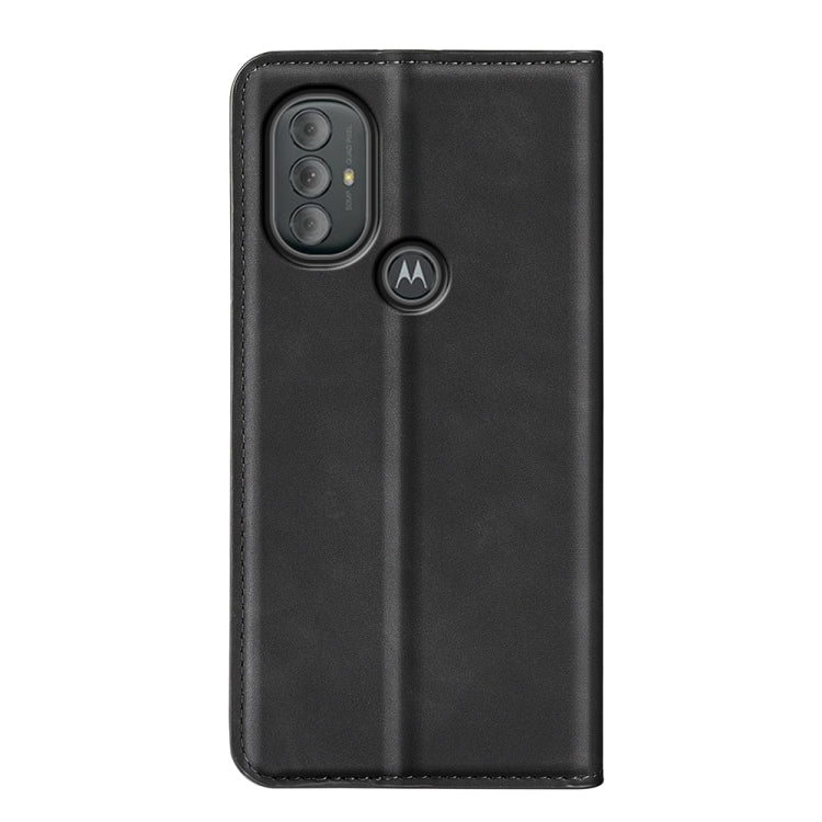 For Motorola Moto G Power 2022 Retro-skin Magnetic Suction Phone Leather Case with Holder & Card Slots & Wallet