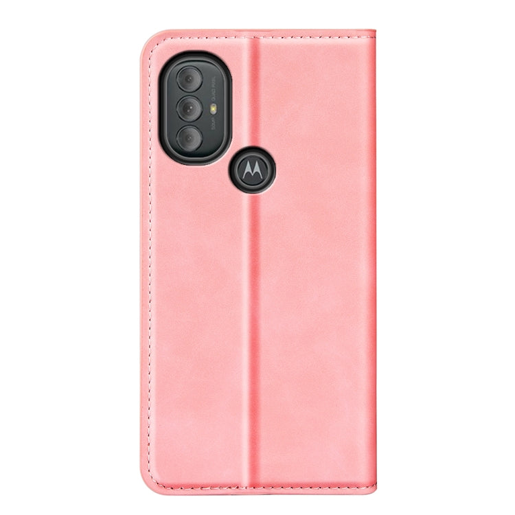 For Motorola Moto G Power 2022 Retro-skin Magnetic Suction Phone Leather Case with Holder & Card Slots & Wallet