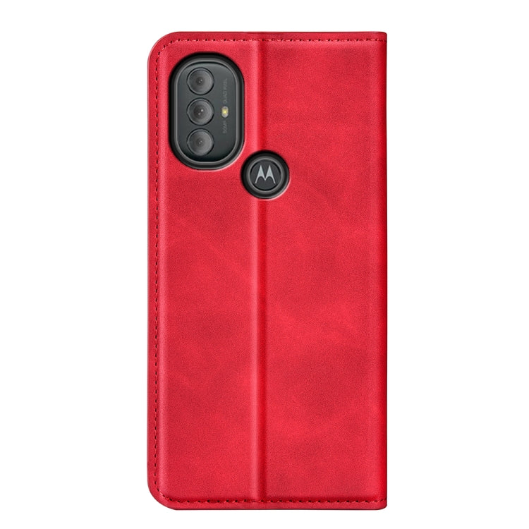 For Motorola Moto G Power 2022 Retro-skin Magnetic Suction Phone Leather Case with Holder & Card Slots & Wallet