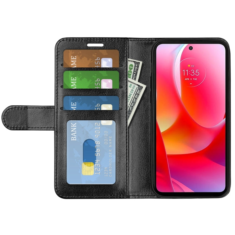 For Motorola Moto G Power 2022 R64 Texture Single Horizontal Flip Phone Protective Case with Holder & Card Slots & Wallet& Photo Frame