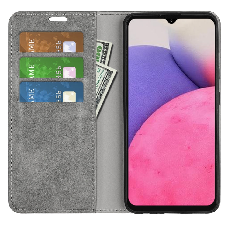 For Samsung Galaxy A33 5G Retro-skin Magnetic Leather Case with Holder & Card Slots & Wallet