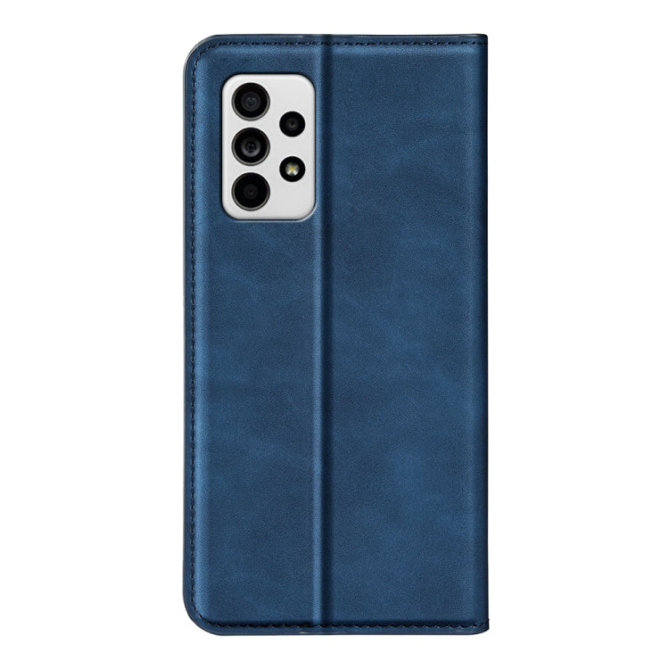 For Samsung Galaxy A33 5G Retro-skin Magnetic Leather Case with Holder & Card Slots & Wallet