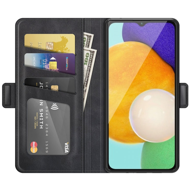 For Samsung Galaxy A13 5G Dual-side Magnetic Buckle Horizontal Flip Leather Case with Holder & Card Slots & Wallet