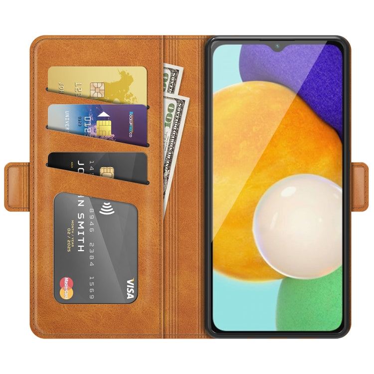 For Samsung Galaxy A13 5G Dual-side Magnetic Buckle Horizontal Flip Leather Case with Holder & Card Slots & Wallet