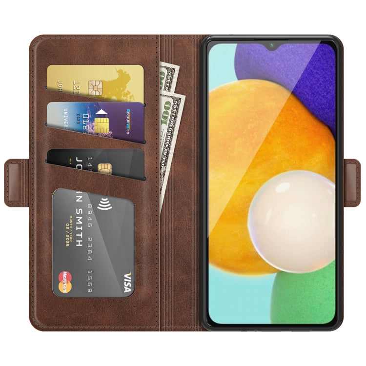 For Samsung Galaxy A13 5G Dual-side Magnetic Buckle Horizontal Flip Leather Case with Holder & Card Slots & Wallet