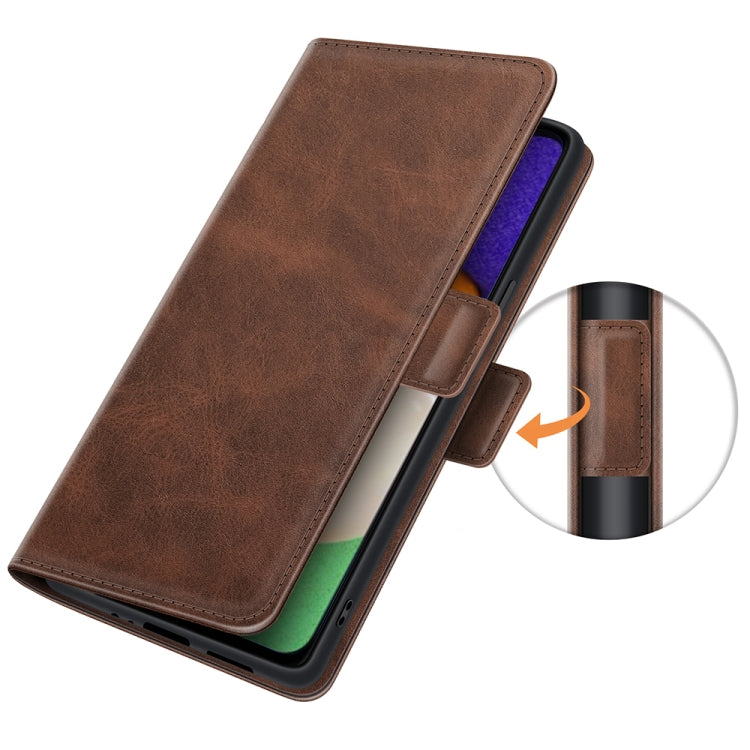 For Samsung Galaxy A13 5G Dual-side Magnetic Buckle Horizontal Flip Leather Case with Holder & Card Slots & Wallet
