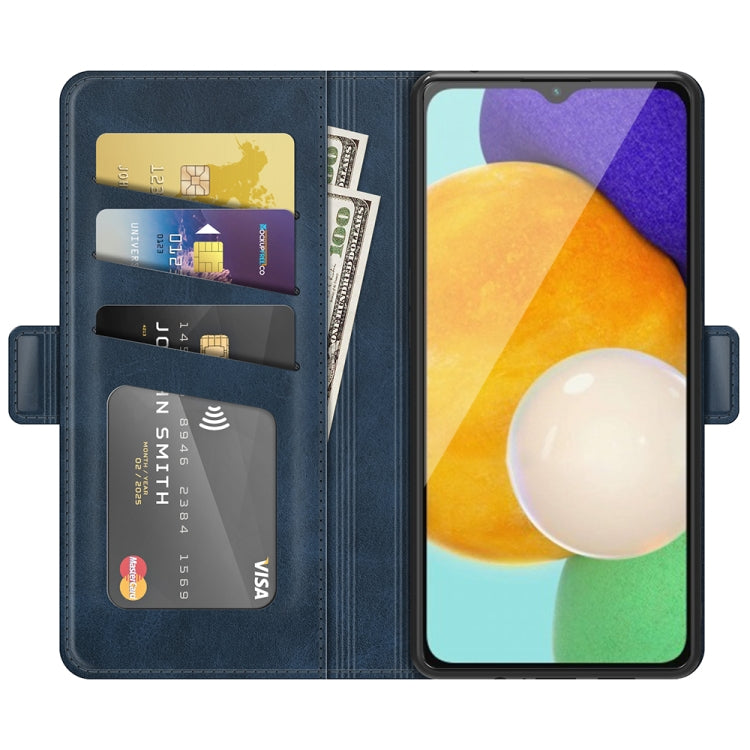 For Samsung Galaxy A13 5G Dual-side Magnetic Buckle Horizontal Flip Leather Case with Holder & Card Slots & Wallet