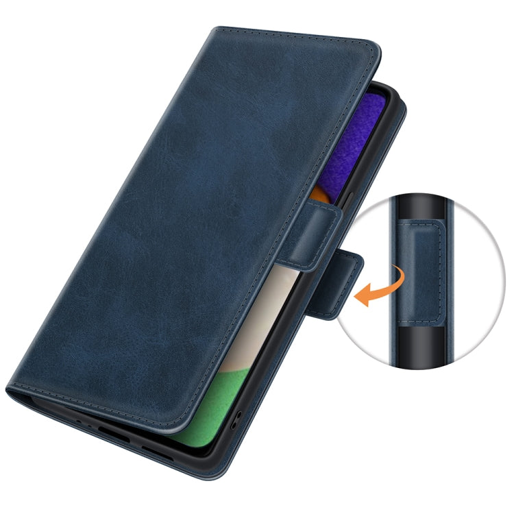 For Samsung Galaxy A13 5G Dual-side Magnetic Buckle Horizontal Flip Leather Case with Holder & Card Slots & Wallet