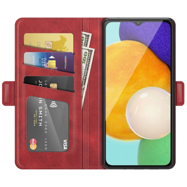 For Samsung Galaxy A13 5G Dual-side Magnetic Buckle Horizontal Flip Leather Case with Holder & Card Slots & Wallet