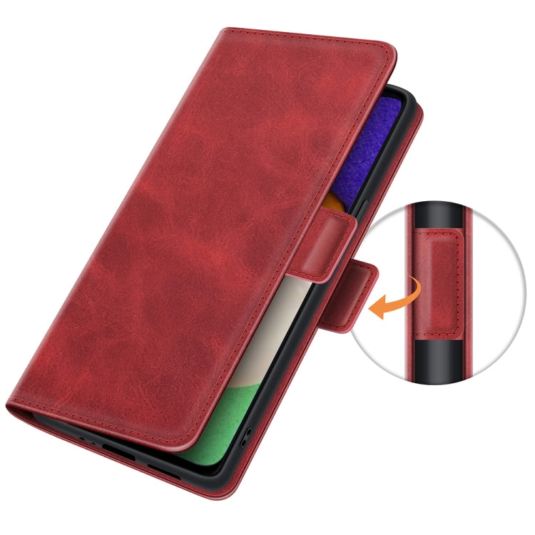 For Samsung Galaxy A13 5G Dual-side Magnetic Buckle Horizontal Flip Leather Case with Holder & Card Slots & Wallet