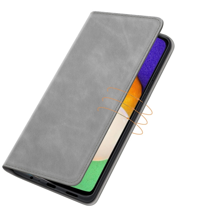 For Samsung Galaxy A13 5G Retro-skin Magnetic Leather Case with Holder & Card Slots & Wallet
