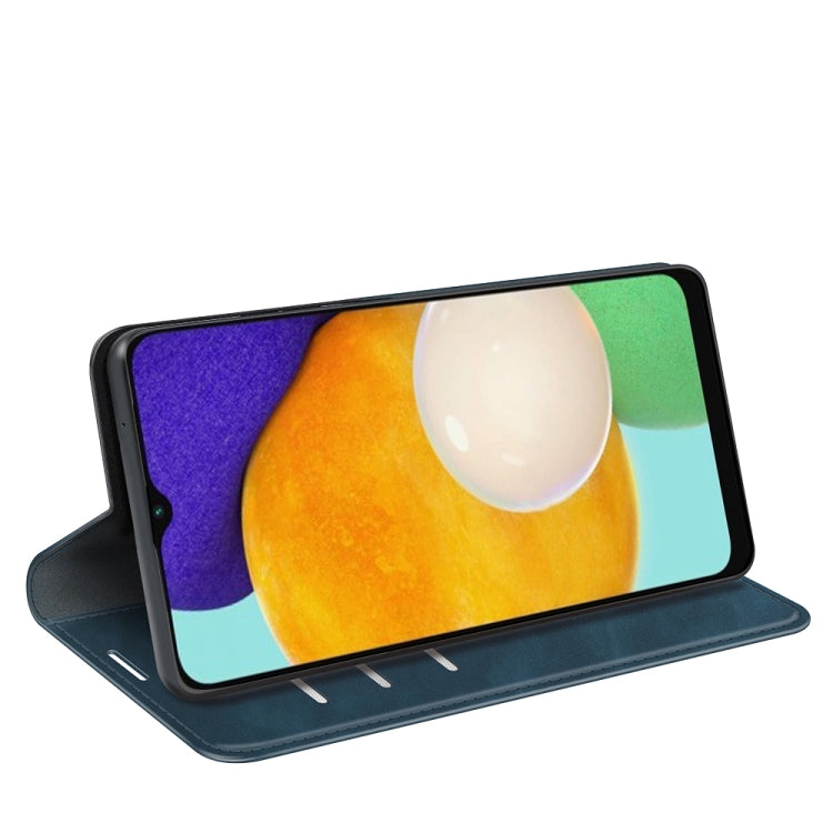 For Samsung Galaxy A13 5G Retro-skin Magnetic Leather Case with Holder & Card Slots & Wallet